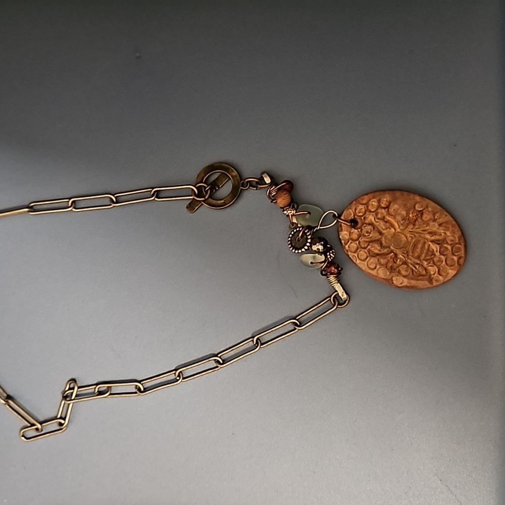 Vintage Bee Chain Necklace
